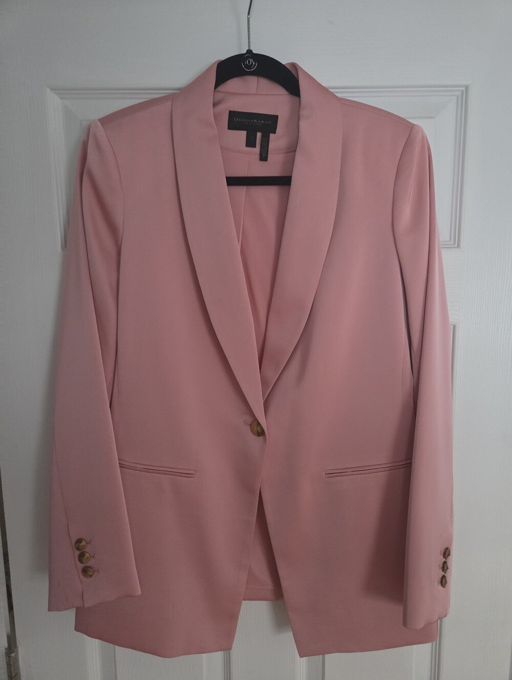Pink Donna Karan New York tailored blazer